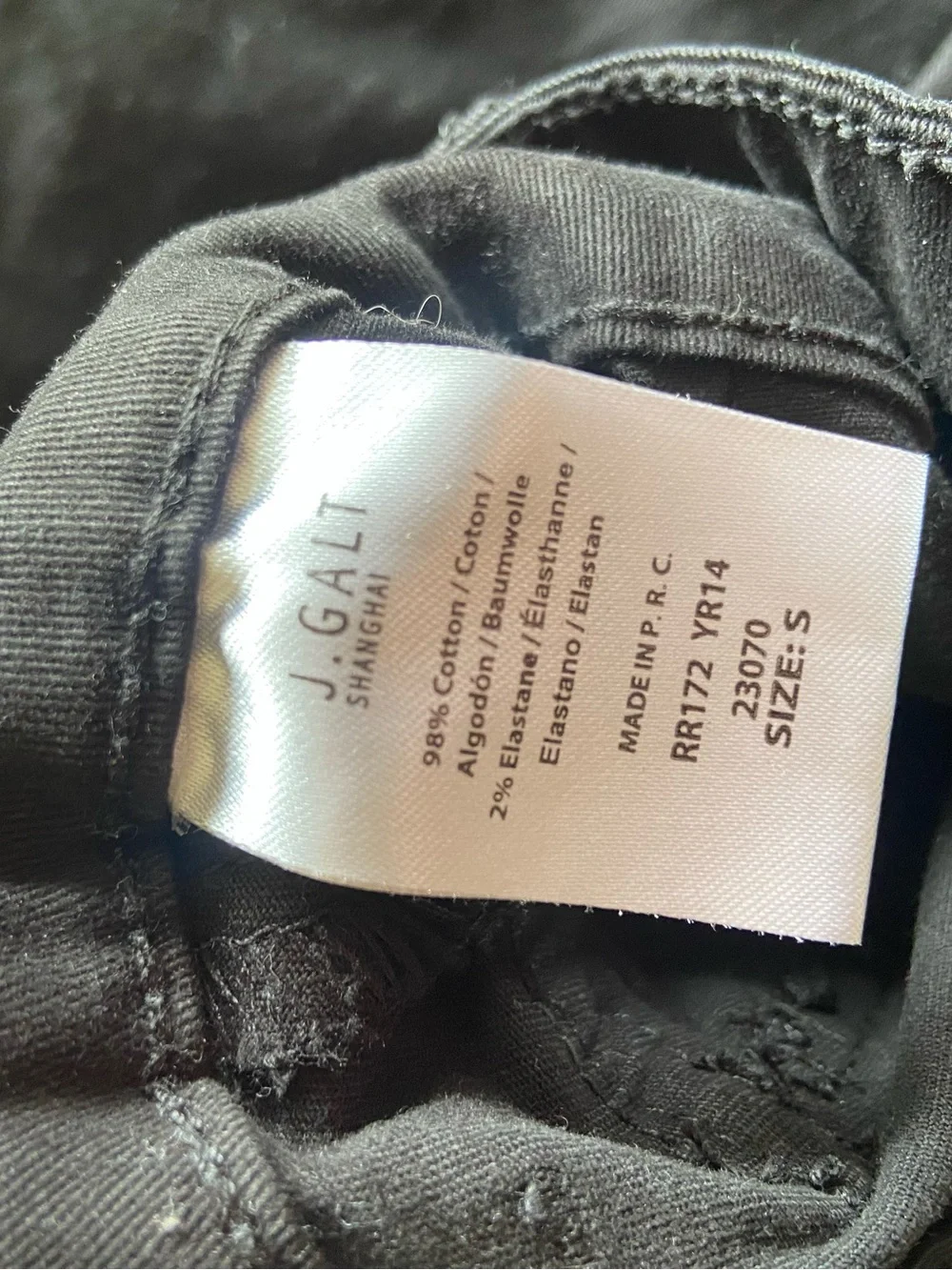 Brandy Melville J Galt Black Pants Agatha Low Rise Flare - Picture 7 of 9